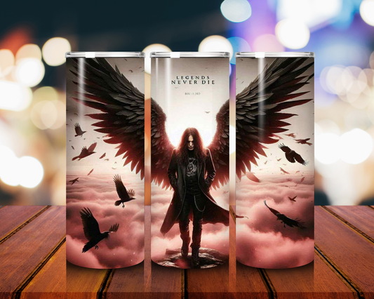 Heavy Metal Legend 20oz Tumbler Rock Tribute Cup with Ozzy Signature Style Hot & Cold Stainless Steel Drinkware Ozzy Memorabilia ozzy cup