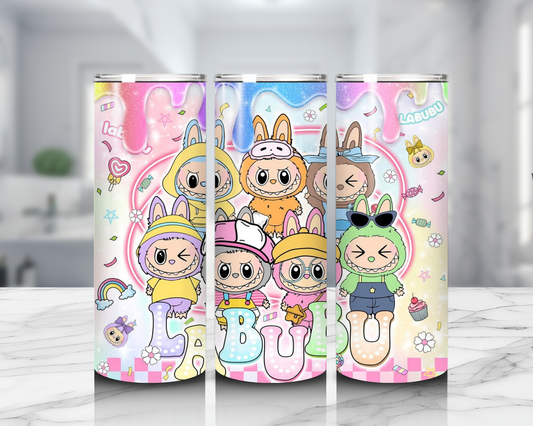 LABUBU Cute Pastel Kawaii Designer Toy Gift POP MART Collectible Drinkware best friend gift child gift birthday gift for her labubu cup gift