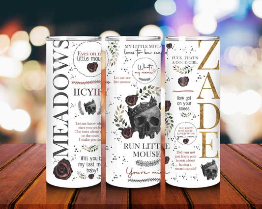 Haunting Adeline 20oz Tumbler run Little Mouse Dark Romance Book Cup Zade Meadows smut cup smut lovers bookish dark romance cup gift for her