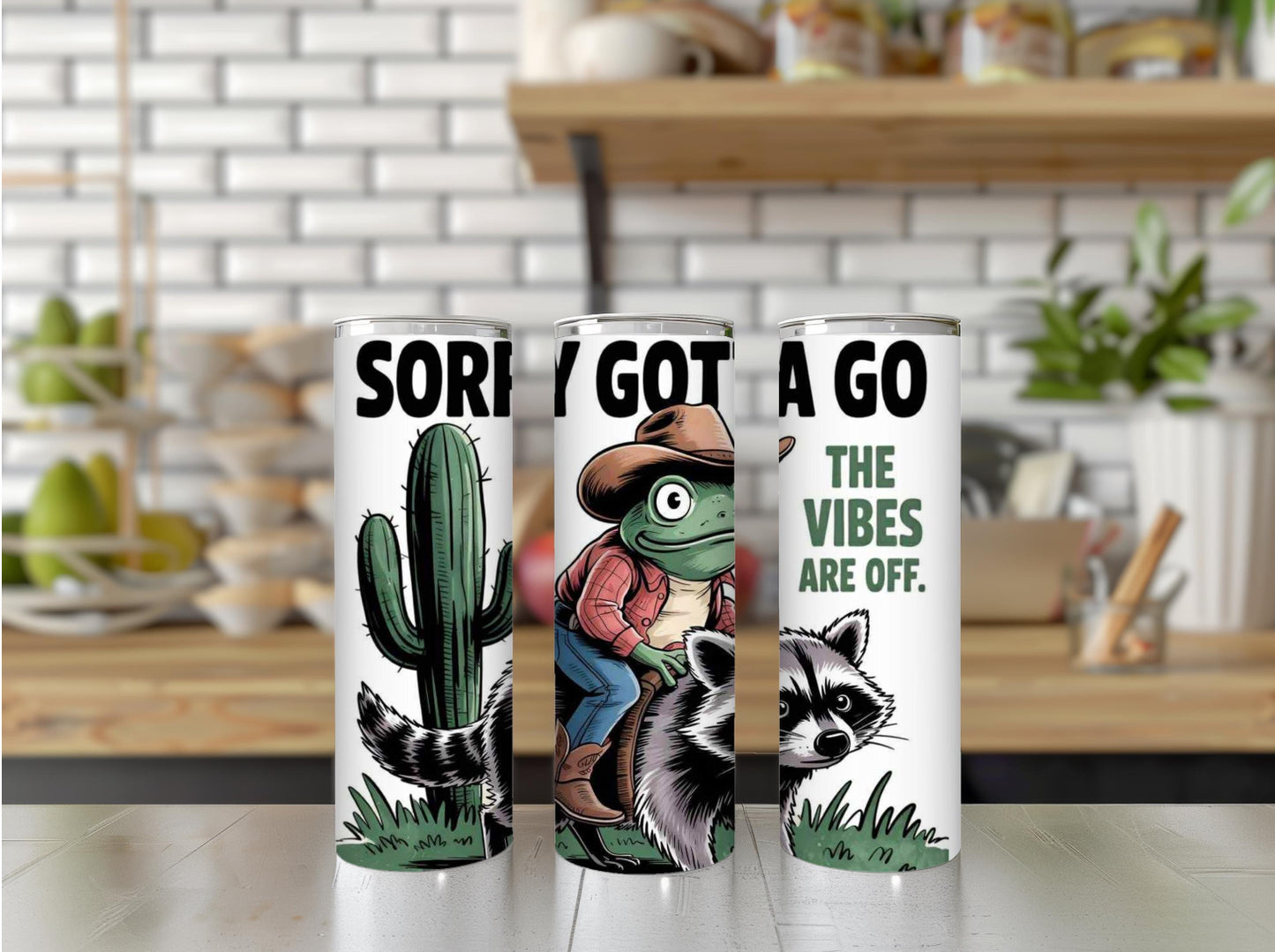 Cowboy Frog Tumbler cowboy cup vibes are off cup vibing mug southern cup southern mug birthday gift for her gift for him fun gift Christmas
