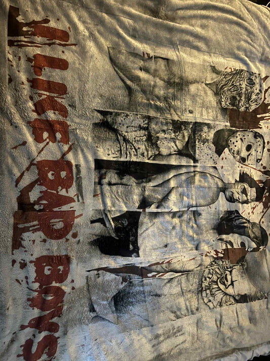 Halloween I Like Bad Boys Blanket Sexy Horror Throw Blanket, Jason Michael Blanket Spooky Cozy Horror Babe Gift