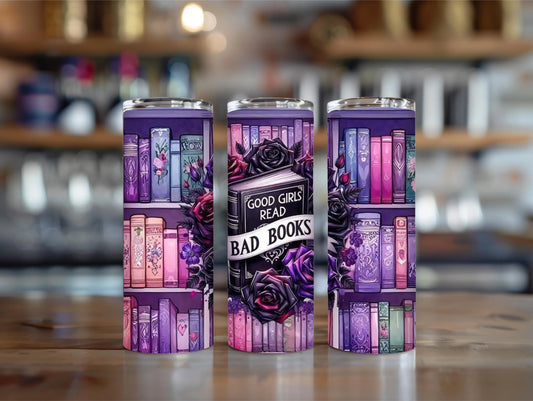 Good Girls Read Dirty Books Tumbler dark romance cup romance gift bookish gift book lover cup booktok cup gift for her reader gift mom gift
