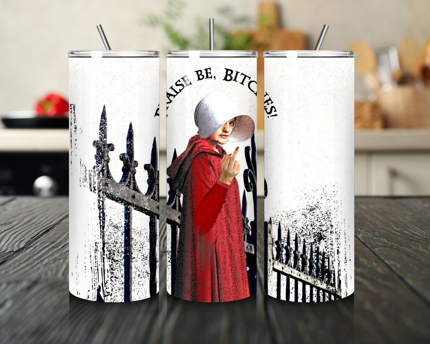 Handmaid’s Tale Praise Be Bitches Dystopian Feminist Gift Nolite te bastardes carborundorum best friend gift for her gift for him birthday