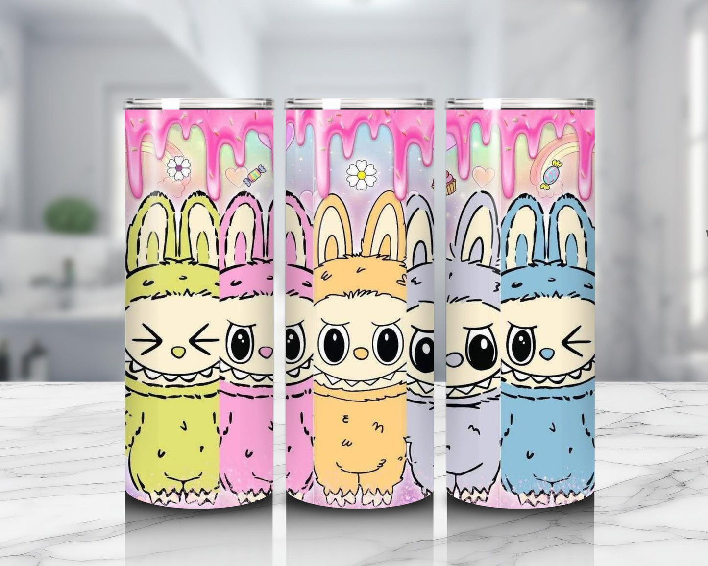 LABUBU Cute Pastel Kawaii Designer Toy Gift POP MART Collectible Drinkware best friend gift child gift birthday gift for her gift for him