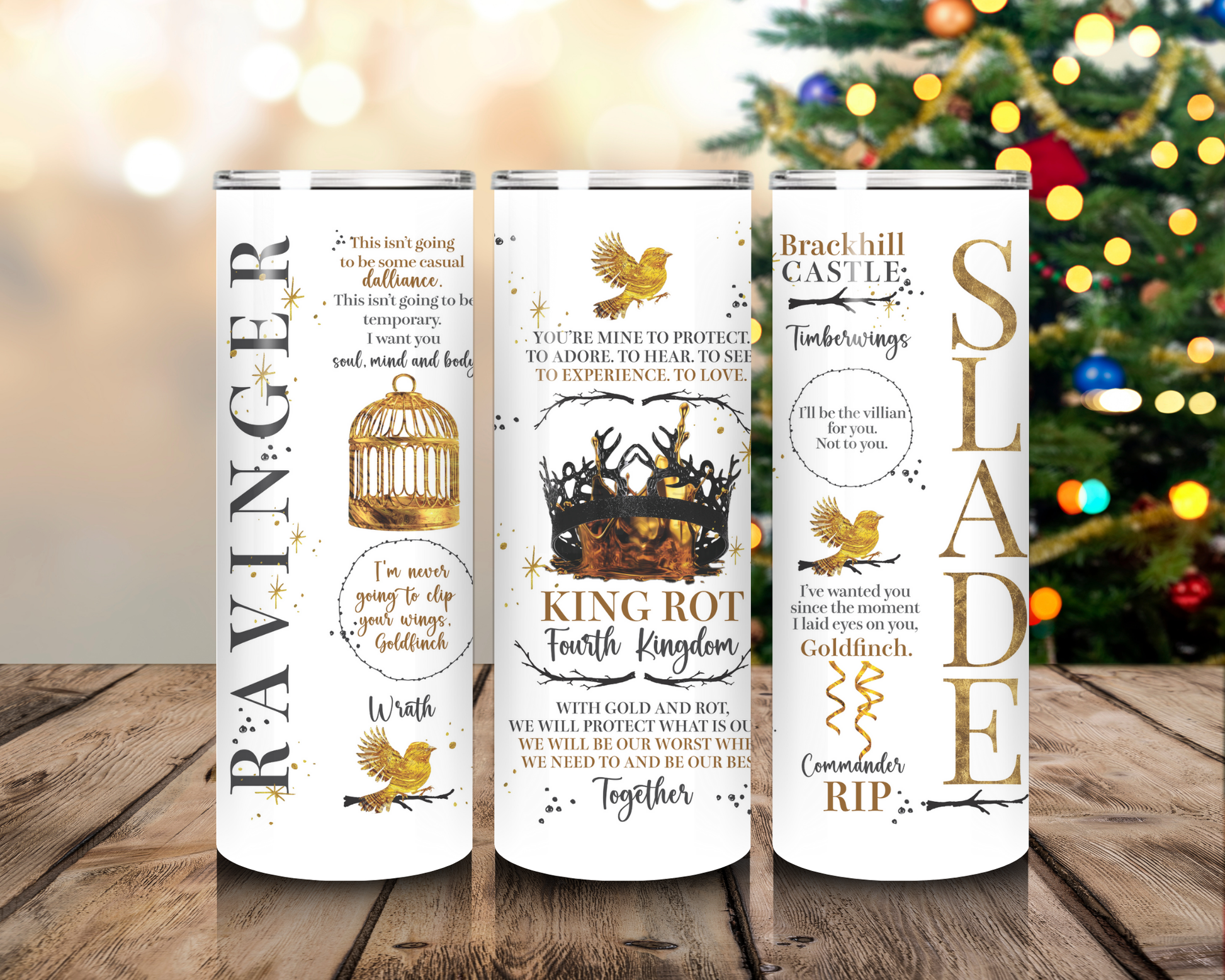 20oz King Ravenger Fantasy Tumbler plated prisoner cup Bookish tumbler fantasy cup smut tumbler best friend gift for her gift for him