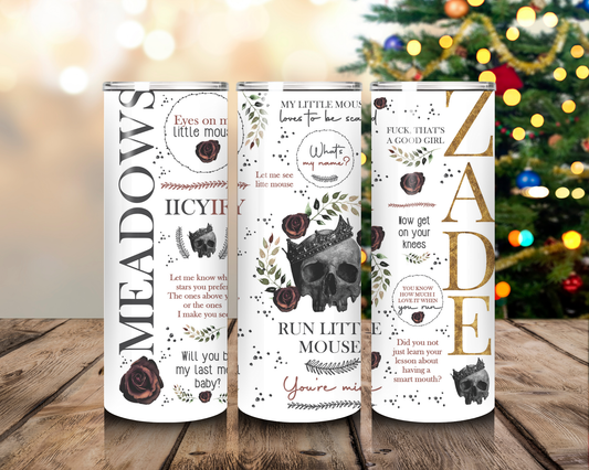 Haunting Adeline 20oz Tumbler run Little Mouse Dark Romance Book Cup Zade Meadows smut cup smut lovers bookish dark romance cup gift for her