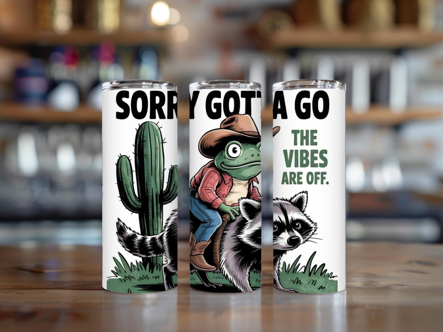 Cowboy Frog Tumbler cowboy cup vibes are off cup vibing mug southern cup southern mug birthday gift for her gift for him fun gift Christmas