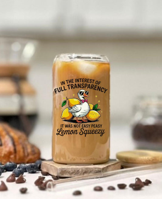 Funny Lemon Squeezy duck cup gift silly goose cup best friend gift for her mom gift goose mug gift birthday gift for her cottage core