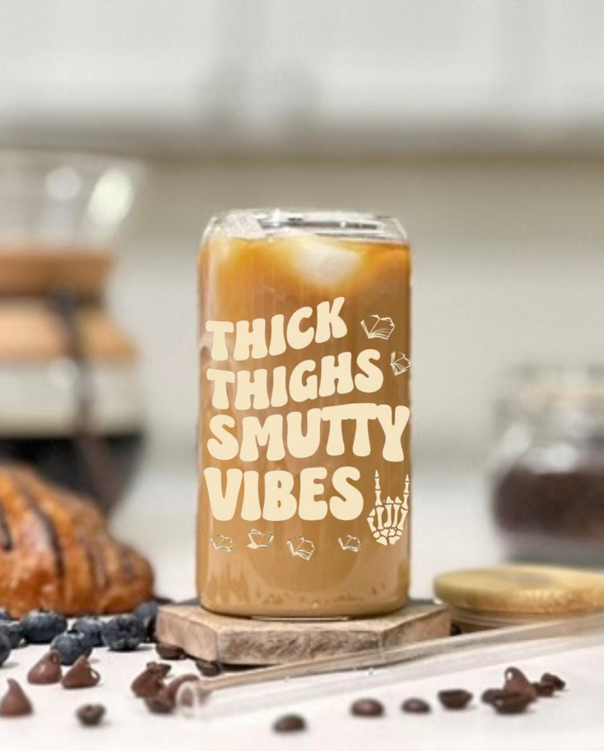 Thick Thighs Smutty Vibes cup 16oz Bookish Cup book lover gift booktok gift for her book lover gift bookish mug booktok mug fantasy book