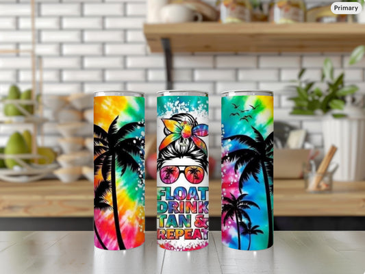 Float Drink Tan Repeat Tumbler summer cup girls trip cup best friend cup best friend gift gift for her birthday gift summer fun gift giftful