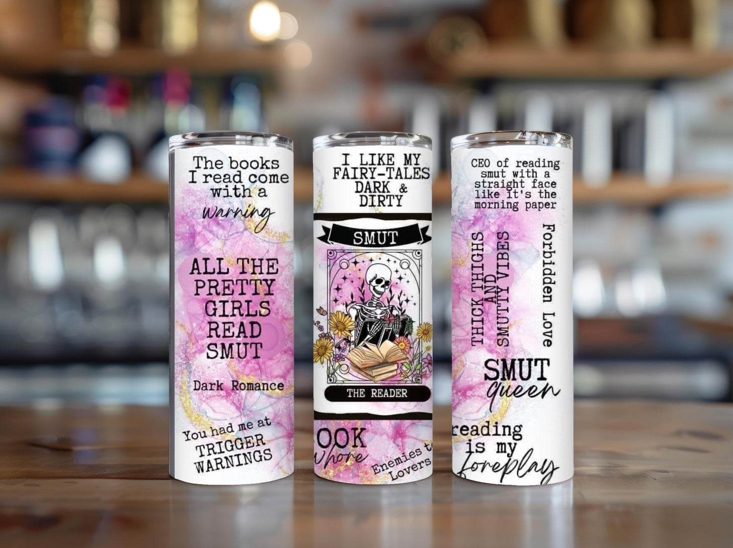 Dark Smut Book Lover Tumbler fantasy cup bookish mug gift for her best friend gift book lover cup Christmas gift birthday gift bookish cup