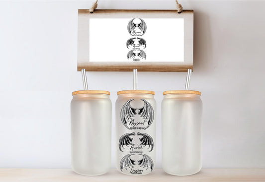 Rhysand Cassian Azriel Tumbler, acotar cup acotar mug bookish cup Sjm merch Sjm cup bat boys cup bat boys mug acotar merch bookish gift gift
