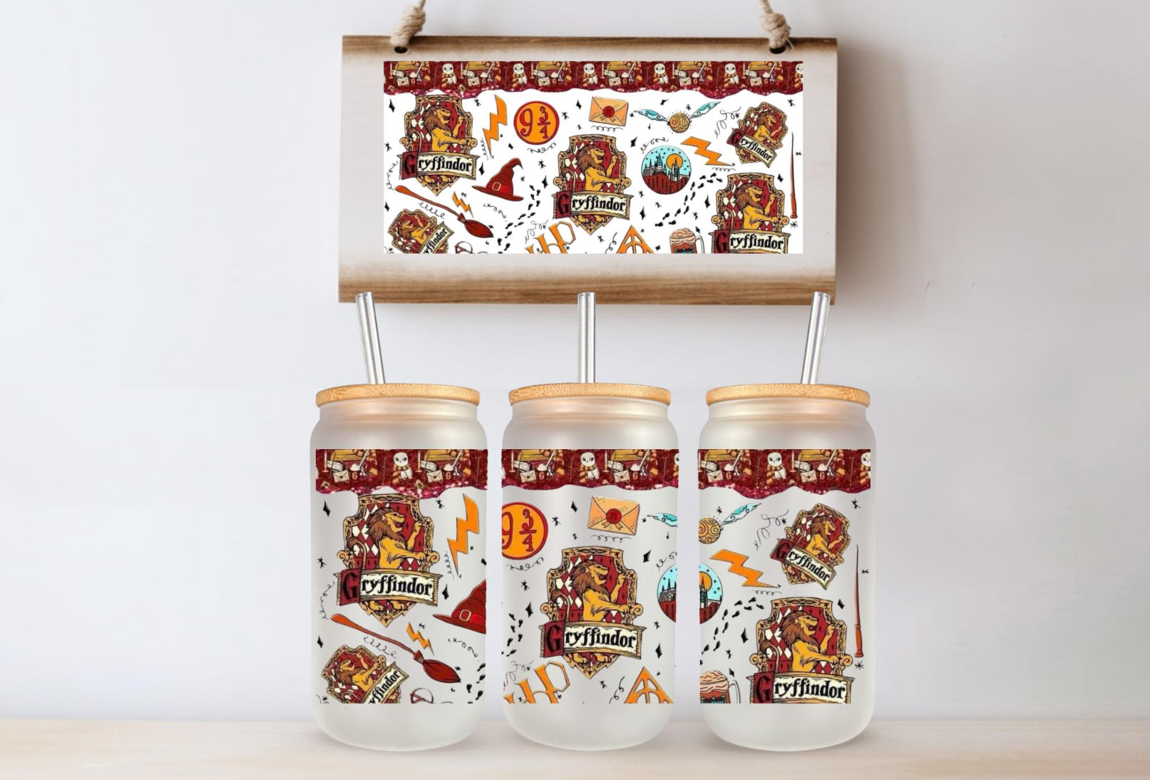 Red House Glass Can Tumbler cup Sorted cup Fandom gift Fandom mug fandom gift birthday gift Christmas gift giftful