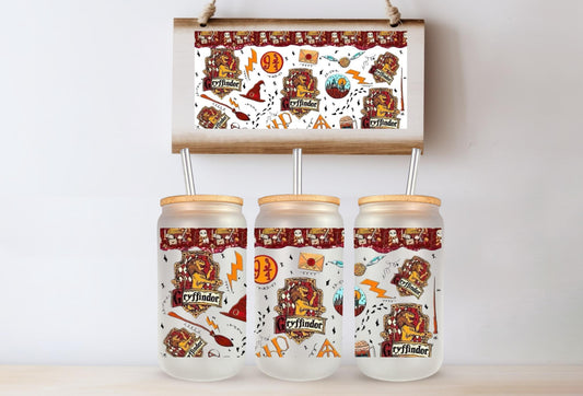 Red House Glass Can Tumbler cup Sorted cup Fandom gift Fandom mug fandom gift birthday gift Christmas gift giftful