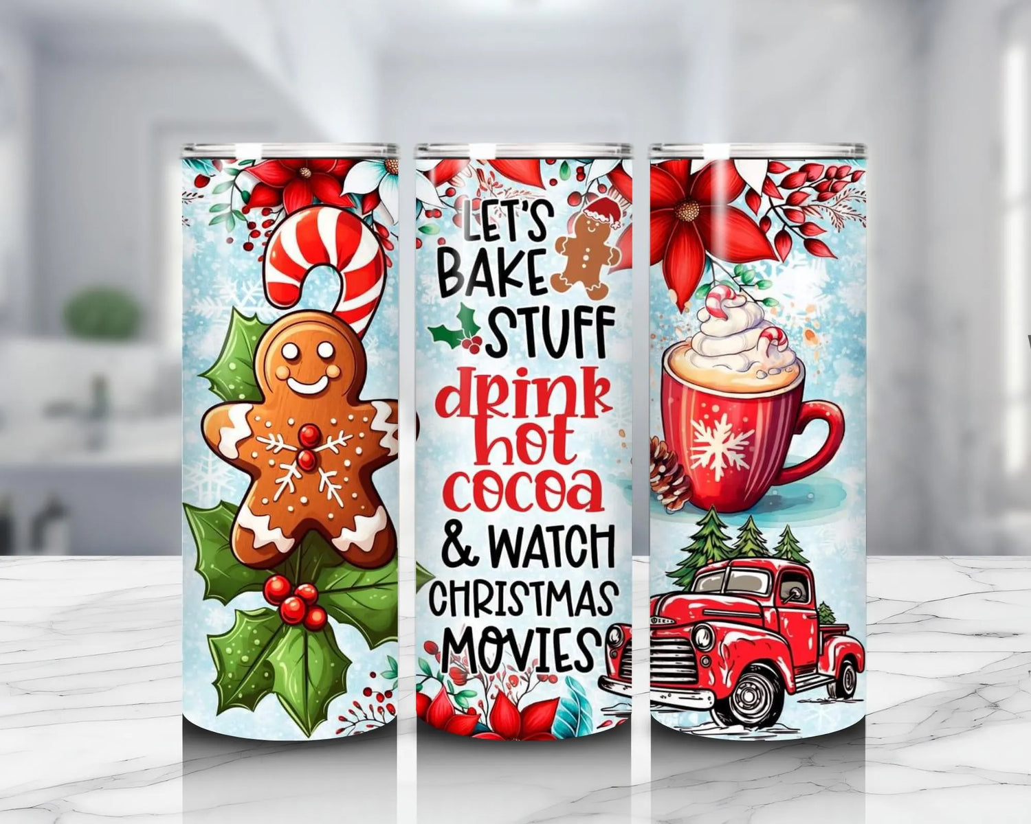 Let’s Bake Stuff & Watch Christmas Movies cup Hot Cocoa Cozy Christmas Gift Christmas in july best friend gift mom gift for him giftful