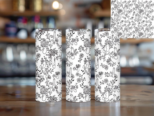 Floral Penis Mug or Tumbler bride cup bridal party gift bachelorette gift bride to be gift girls trip cup gift for bride best friend gift